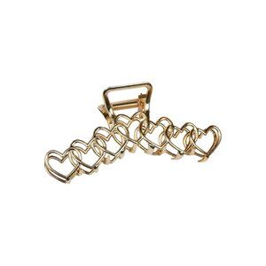 METAL HEARTS CLAW CLIP (GOLD)